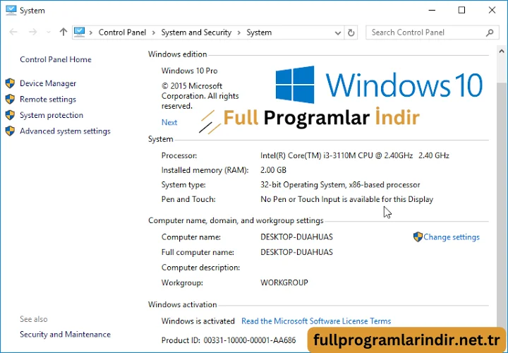 Windows 10 foi ativado com sucesso