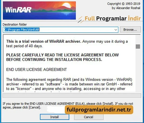 winrar'ı indir