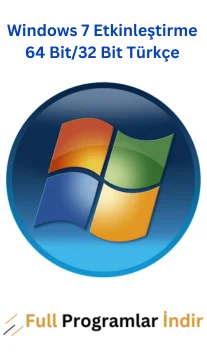 Windows 7 Etkinleştirme ürün Anahtarı 64 Bit/32 Bit Türkçe