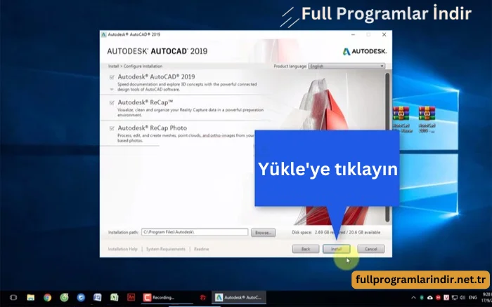 autocad 2019 indir