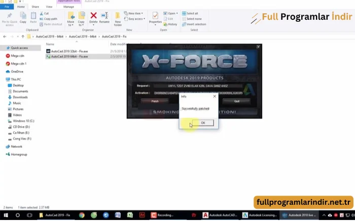 autocad 2019 xforce keygen download