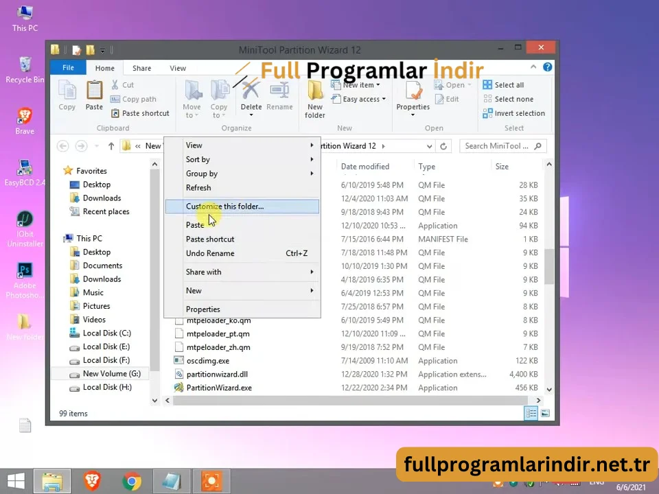 minitool partition wizard full türkçe