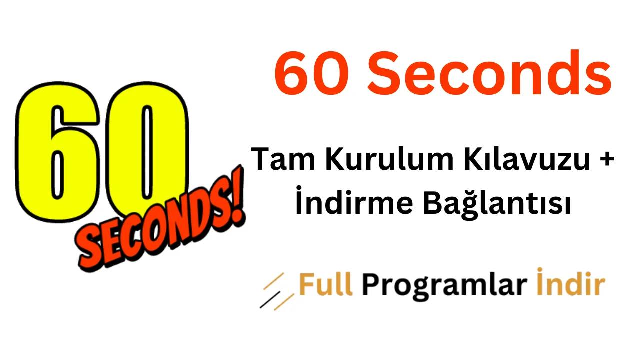 60 seconds türkçe apk