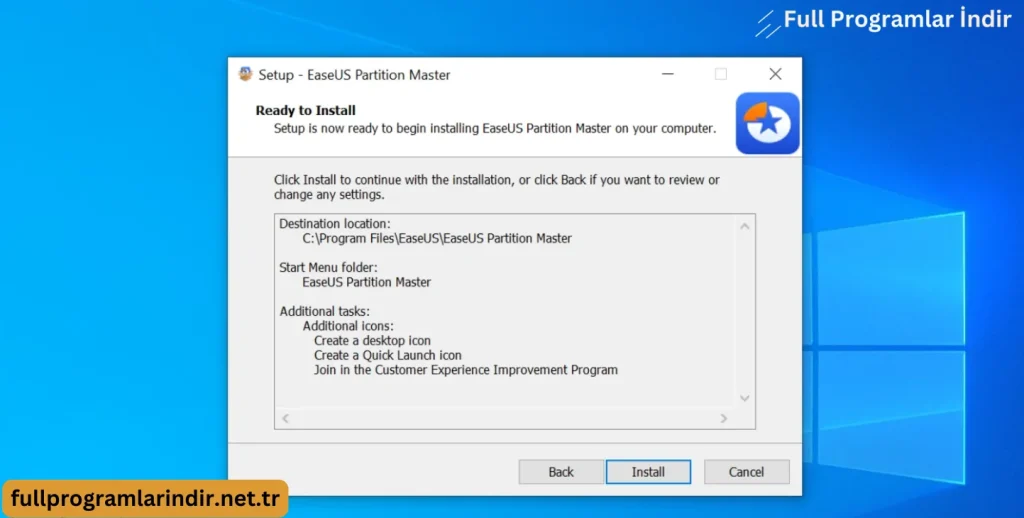 easeus paartition master full indir