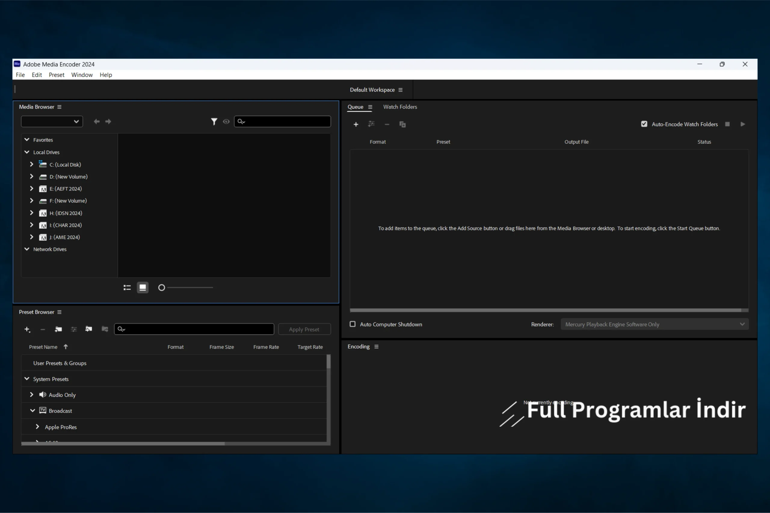 Adobe Media Encoder 2024 full indir