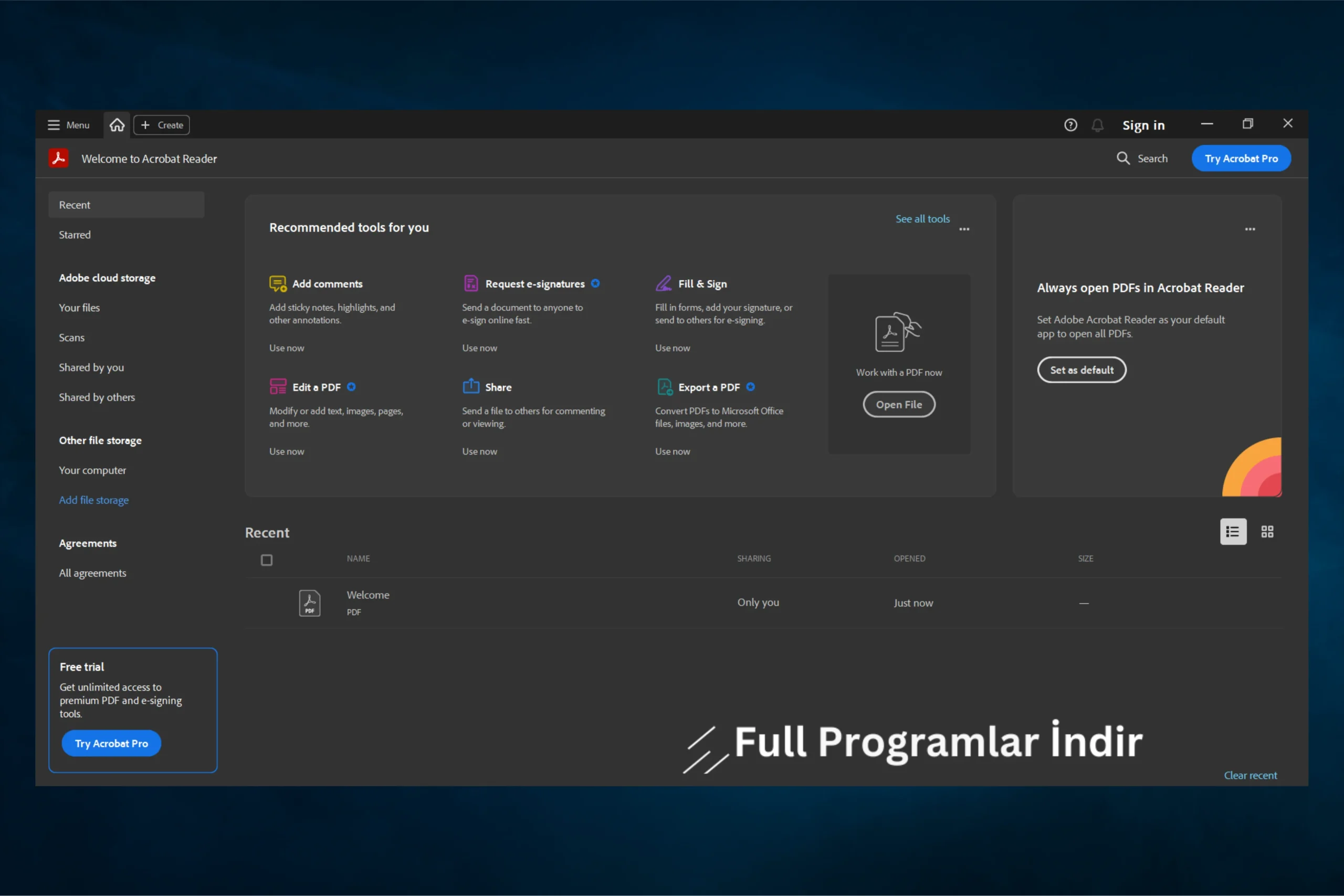 Adobe Reader DC 2024 full indir