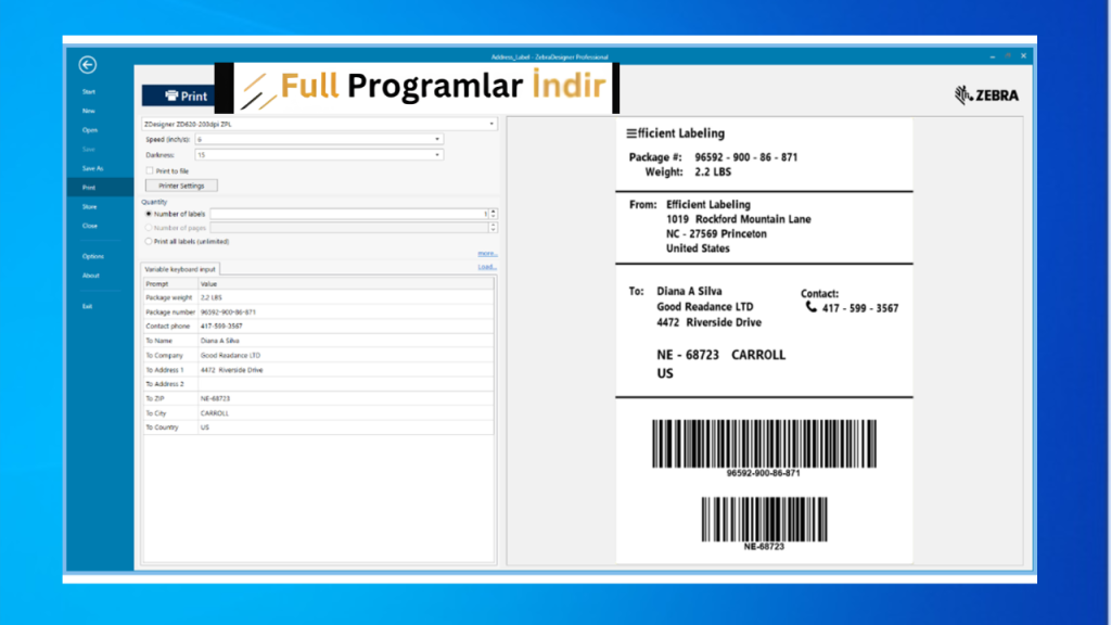 zebradesigner pro indir 3.3.0.89 Free Download - Fullprogramlarindir zebradesigner pro